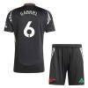 Conjunto (Camiseta+Pantalón Corto) Arsenal Gabriel 6 Segunda Equipación 2024-25 - Niño